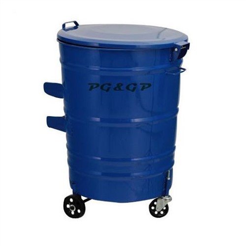 Contenedor de basura público galvanizado 280L