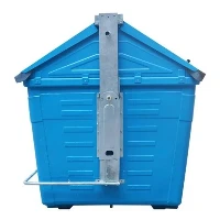 ¿Cuál es la capacidad de carga de un contenedor de basura galvanizado?