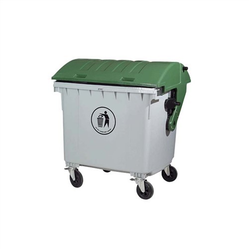 Botes de basura de plástico para exteriores con tapas